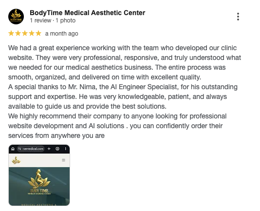 نظر BodyTime Medical Aesthetic Center
